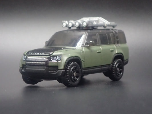 2022-2026 LAND ROVER DEFENDER 130 GREEN 1/64 SCALE DIORAMA DIECAST MODEL CAR