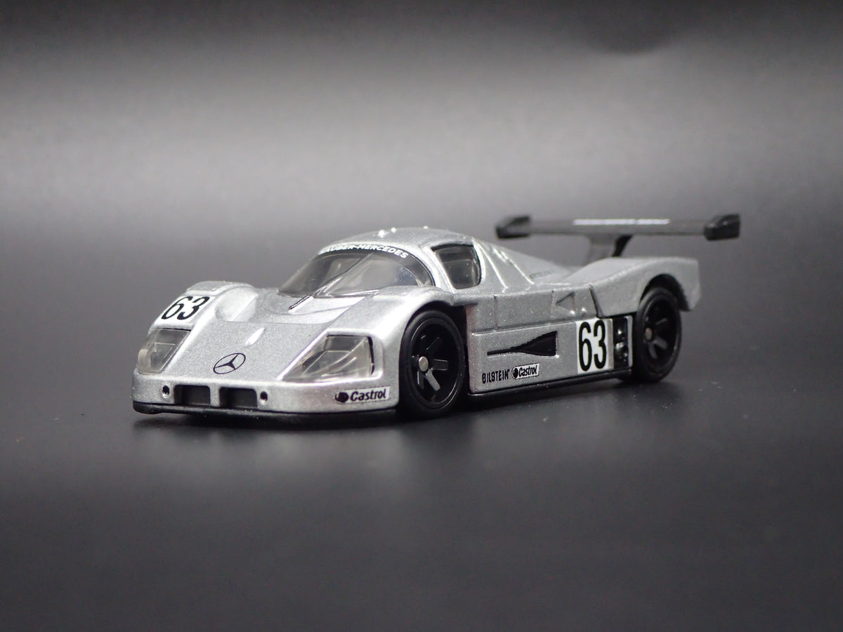 SAUBER-MERCEDES-BENZ C9 SILVER 1:64 SCALE COLLECTIBLE DIECAST MODEL CAR-Burning Rubber Toy Company