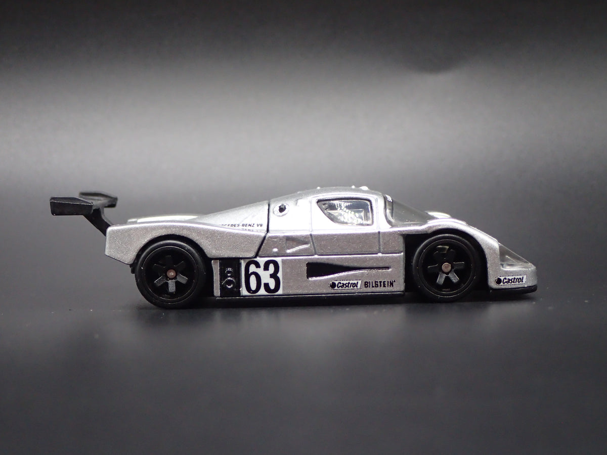 SAUBER-MERCEDES-BENZ C9 SILVER 1:64 SCALE COLLECTIBLE DIECAST MODEL CAR-Burning Rubber Toy Company