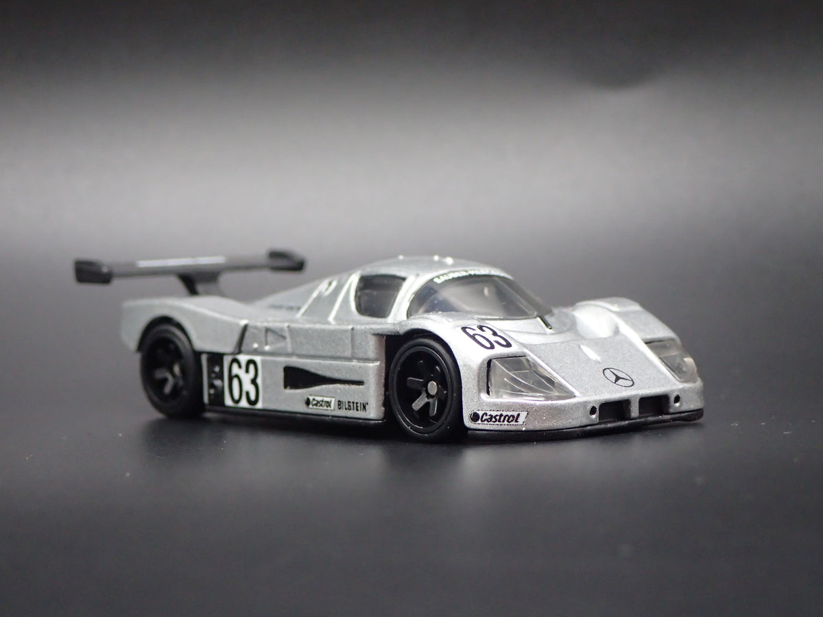 SAUBER-MERCEDES-BENZ C9 SILVER 1:64 SCALE COLLECTIBLE DIECAST MODEL CAR-Burning Rubber Toy Company