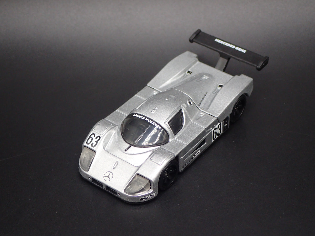 SAUBER-MERCEDES-BENZ C9 SILVER 1:64 SCALE COLLECTIBLE DIECAST MODEL CAR-Burning Rubber Toy Company