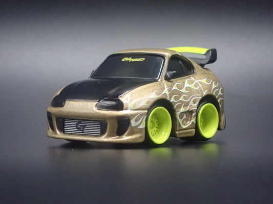 1993-2002 TOYOTA SUPRA CAR TUNED GOLD JDM 1/64 SCALE DIORAMA DIECAST MODEL CAR
