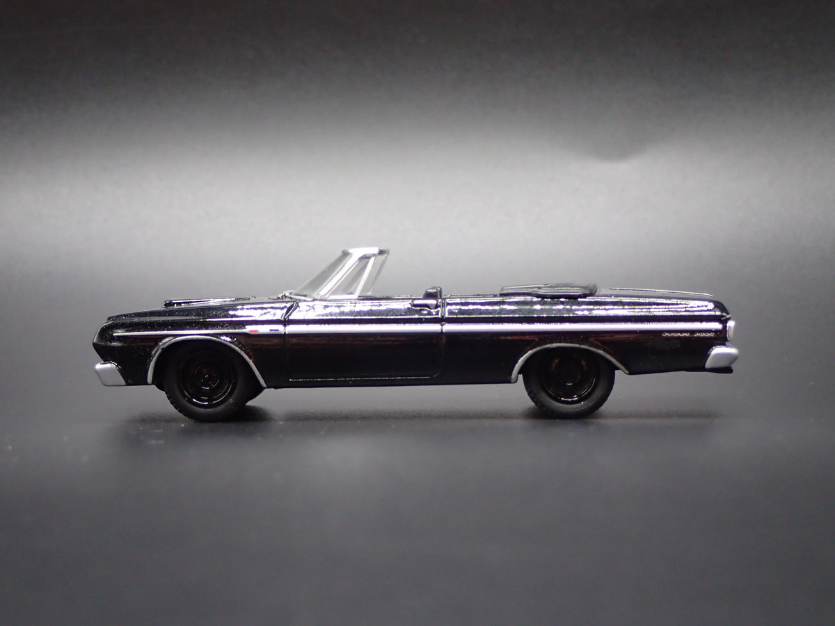 1964 64 PLYMOUTH FURY CONVERTIBLE BLACK 1/64 SCALE COLLECTIBLE DIECAST MODEL CAR
