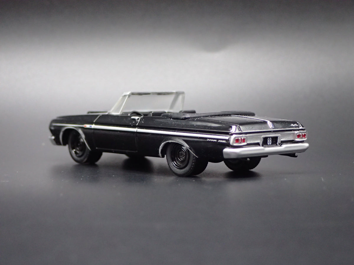 1964 64 PLYMOUTH FURY CONVERTIBLE BLACK 1/64 SCALE COLLECTIBLE DIECAST MODEL CAR