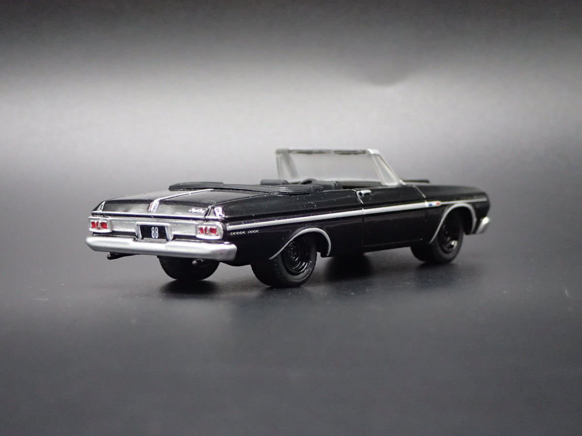 1964 64 PLYMOUTH FURY CONVERTIBLE BLACK 1/64 SCALE COLLECTIBLE DIECAST MODEL CAR
