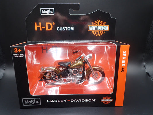 1953 53 FL HYDRA GLIDE HARLEY DAVIDSON MOTORCYCLE MAISTO SERIES 46 1/18 MODEL
