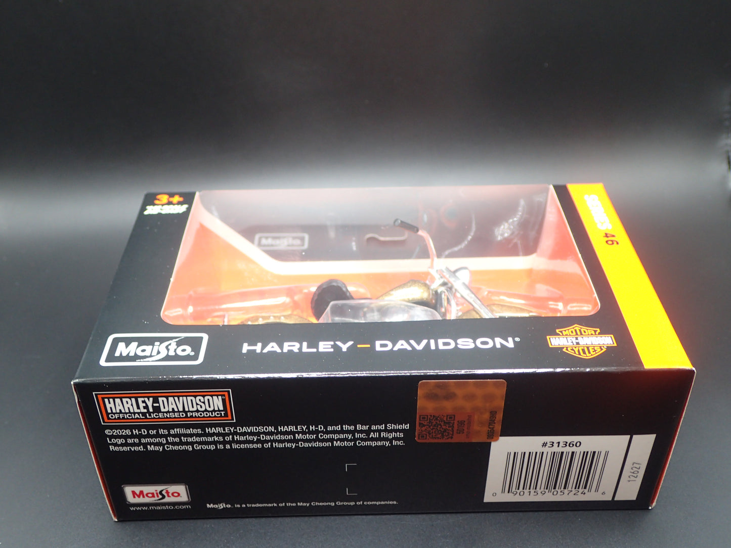 1953 53 FL HYDRA GLIDE HARLEY DAVIDSON MOTORCYCLE MAISTO SERIES 46 1/18 MODEL