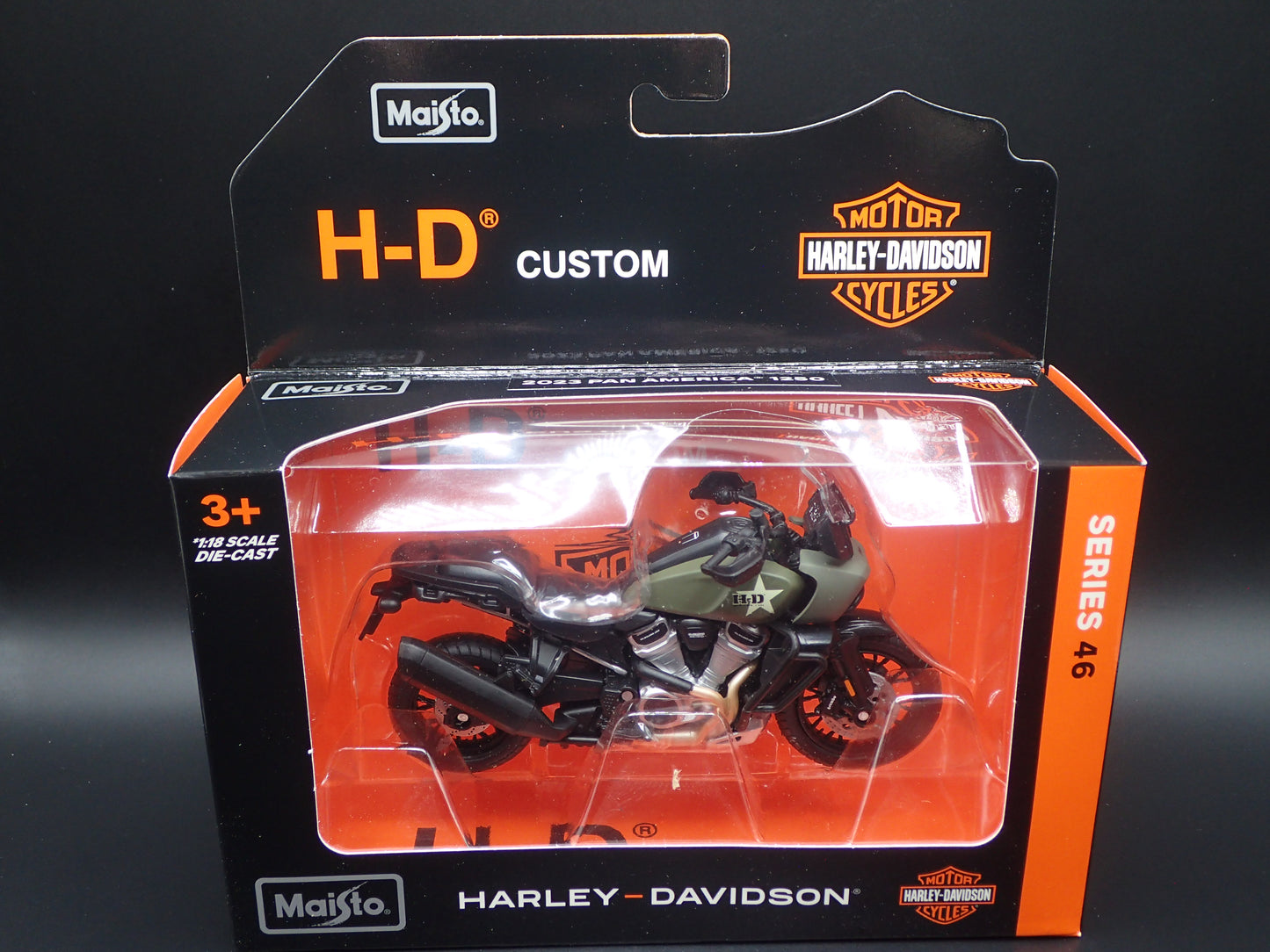 2023 23 PAN AMERICA 1250 HARLEY DAVIDSON MOTORCYCLE MAISTO SERIES 46 1/18 MODEL