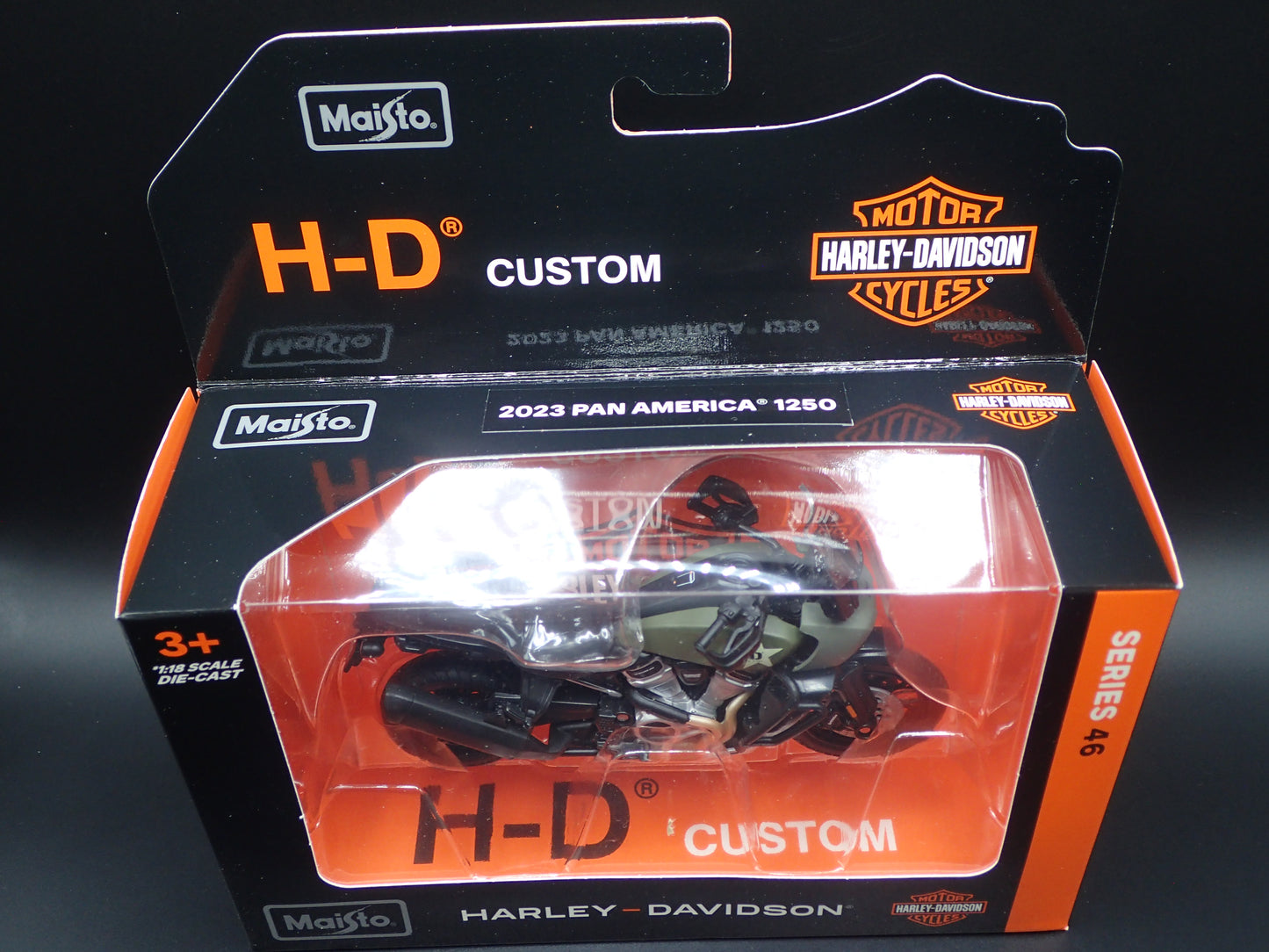2023 23 PAN AMERICA 1250 HARLEY DAVIDSON MOTORCYCLE MAISTO SERIES 46 1/18 MODEL