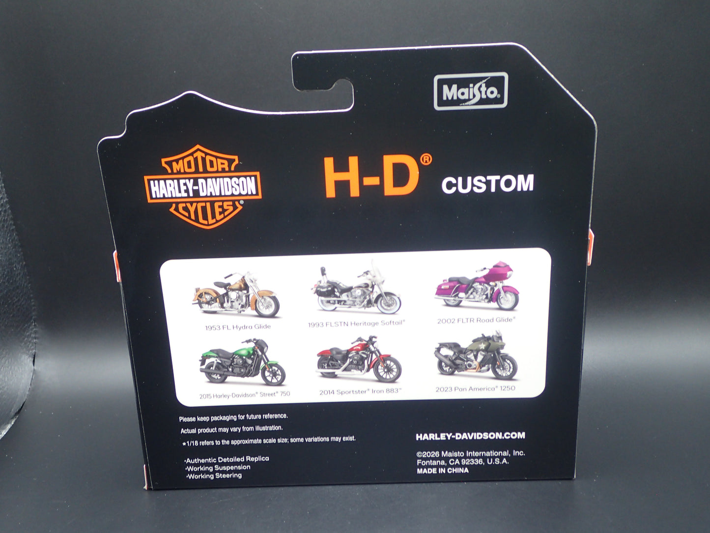 2023 23 PAN AMERICA 1250 HARLEY DAVIDSON MOTORCYCLE MAISTO SERIES 46 1/18 MODEL