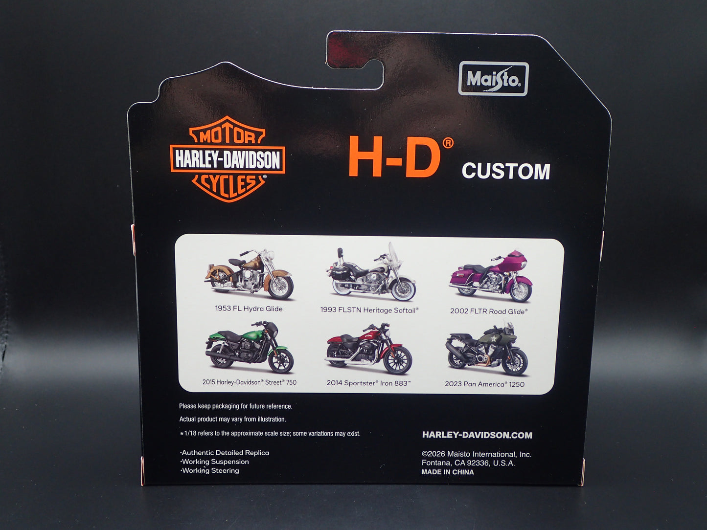 2014 SPORTSTER IRON 883 HARLEY DAVIDSON MOTORCYCLE MAISTO SERIES 46 1/18 MODEL