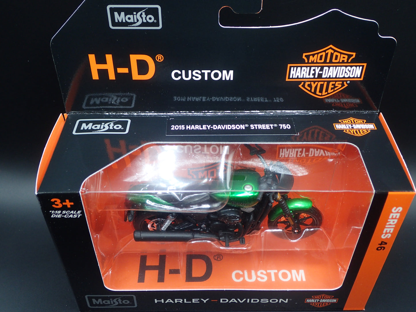 2015 15 STREET 750 HARLEY DAVIDSON MOTORCYCLE MAISTO SERIES 46 1/18 MODEL BIKE