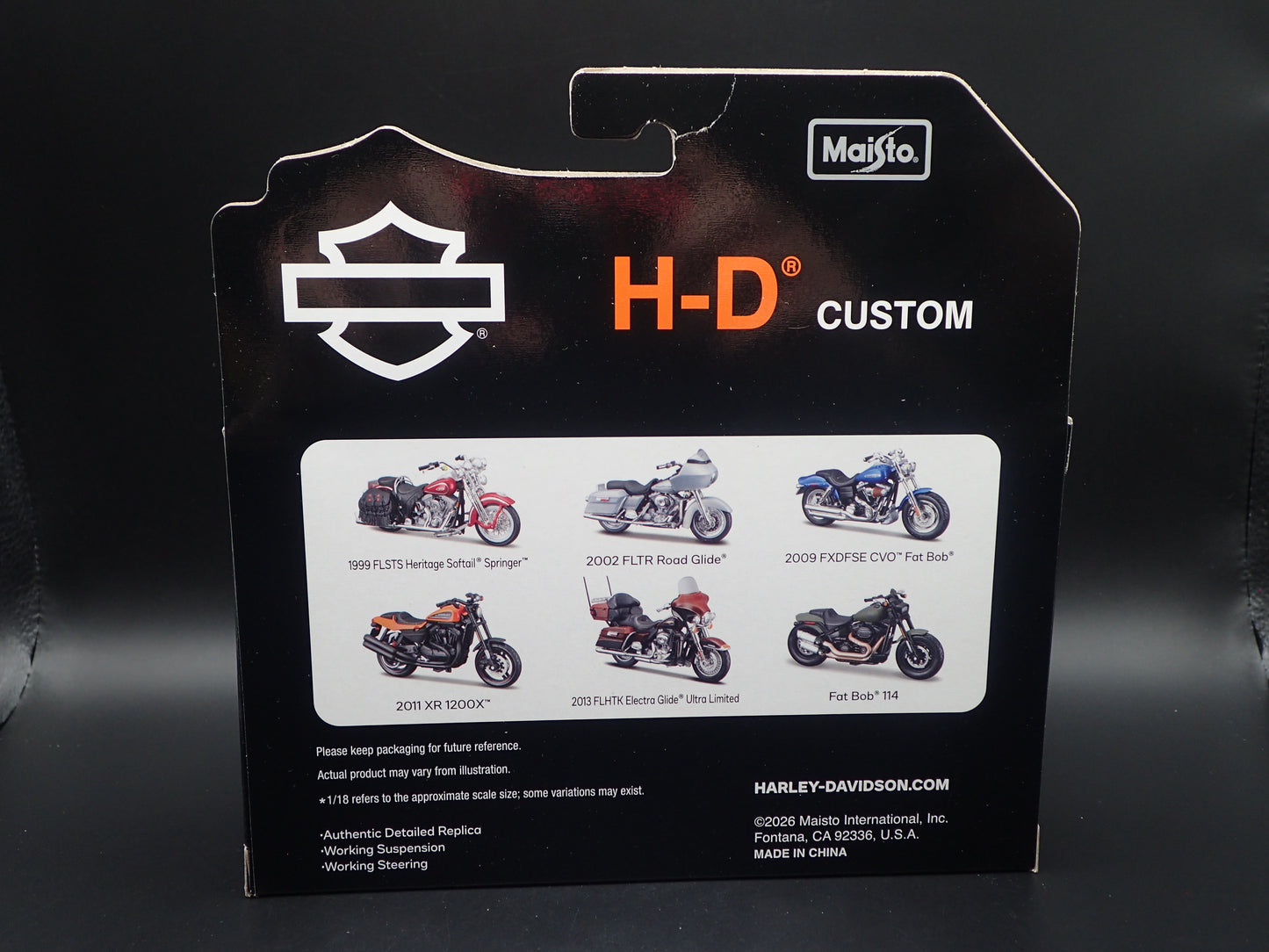 2013 FLHTK ELECTRA GLIDE ULTRA LIMITED HARLEY DAVIDSON SERIES 42 1/18 MOTORCYCLE