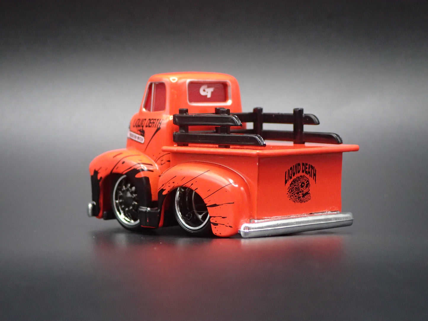 1950 50 CHEVROLET COE PICKUP TRUCK LIQUID DEATH CAR TUNED 1:64 SCALE DIECAST  CAR