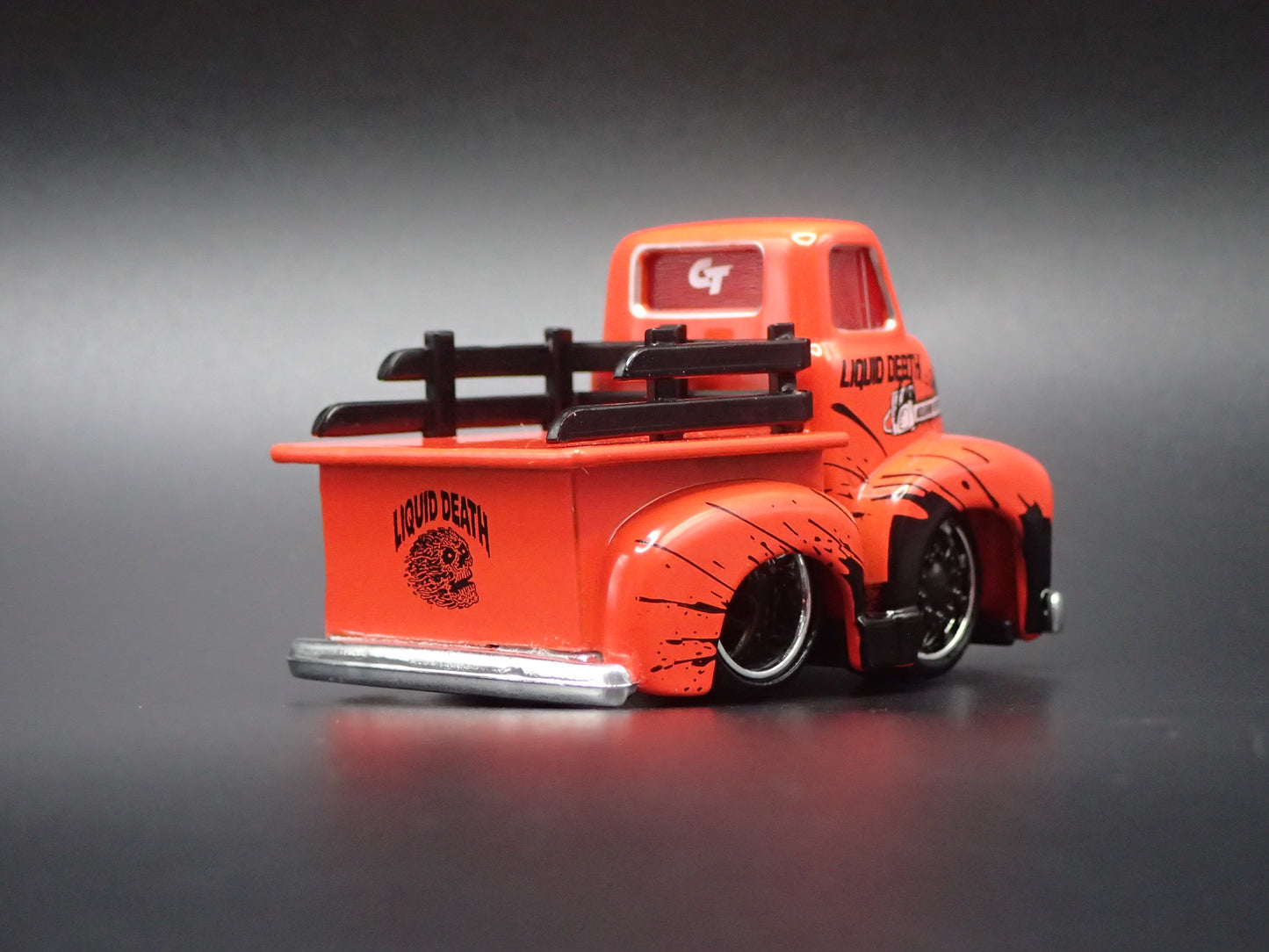 1950 50 CHEVROLET COE PICKUP TRUCK LIQUID DEATH CAR TUNED 1:64 SCALE DIECAST  CAR