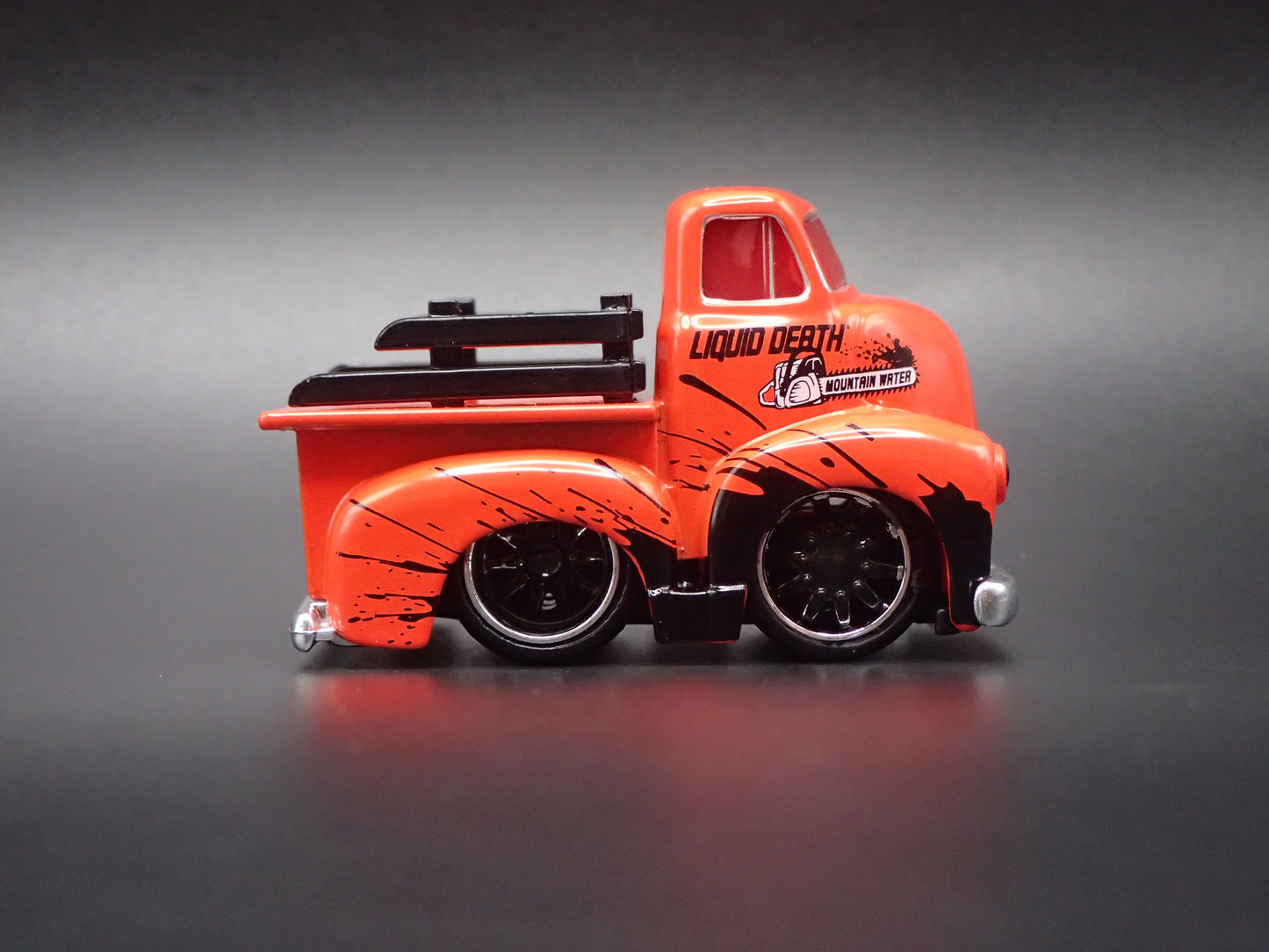 1950 50 CHEVROLET COE PICKUP TRUCK LIQUID DEATH CAR TUNED 1:64 SCALE DIECAST  CAR