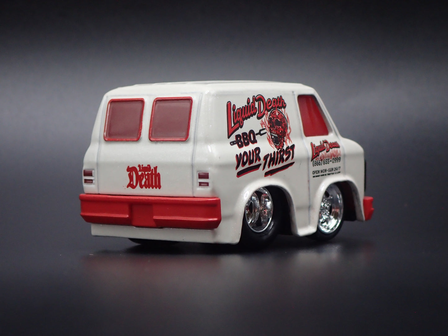1979 79 GMC VANDURA PANEL VAN LIQUID DEATH CAR TUNED  1/64 SCALE DIECAST CAR