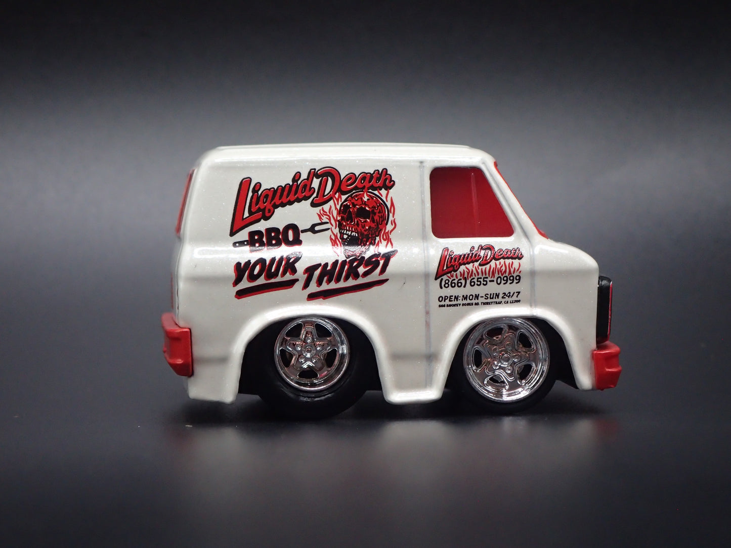 1979 79 GMC VANDURA PANEL VAN LIQUID DEATH CAR TUNED  1/64 SCALE DIECAST CAR