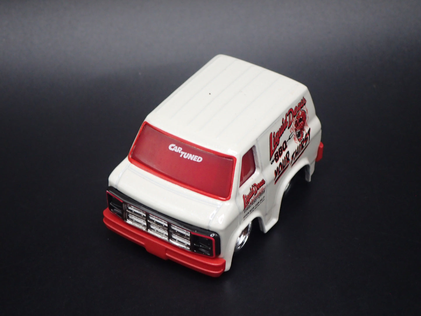 1979 79 GMC VANDURA PANEL VAN LIQUID DEATH CAR TUNED  1/64 SCALE DIECAST CAR