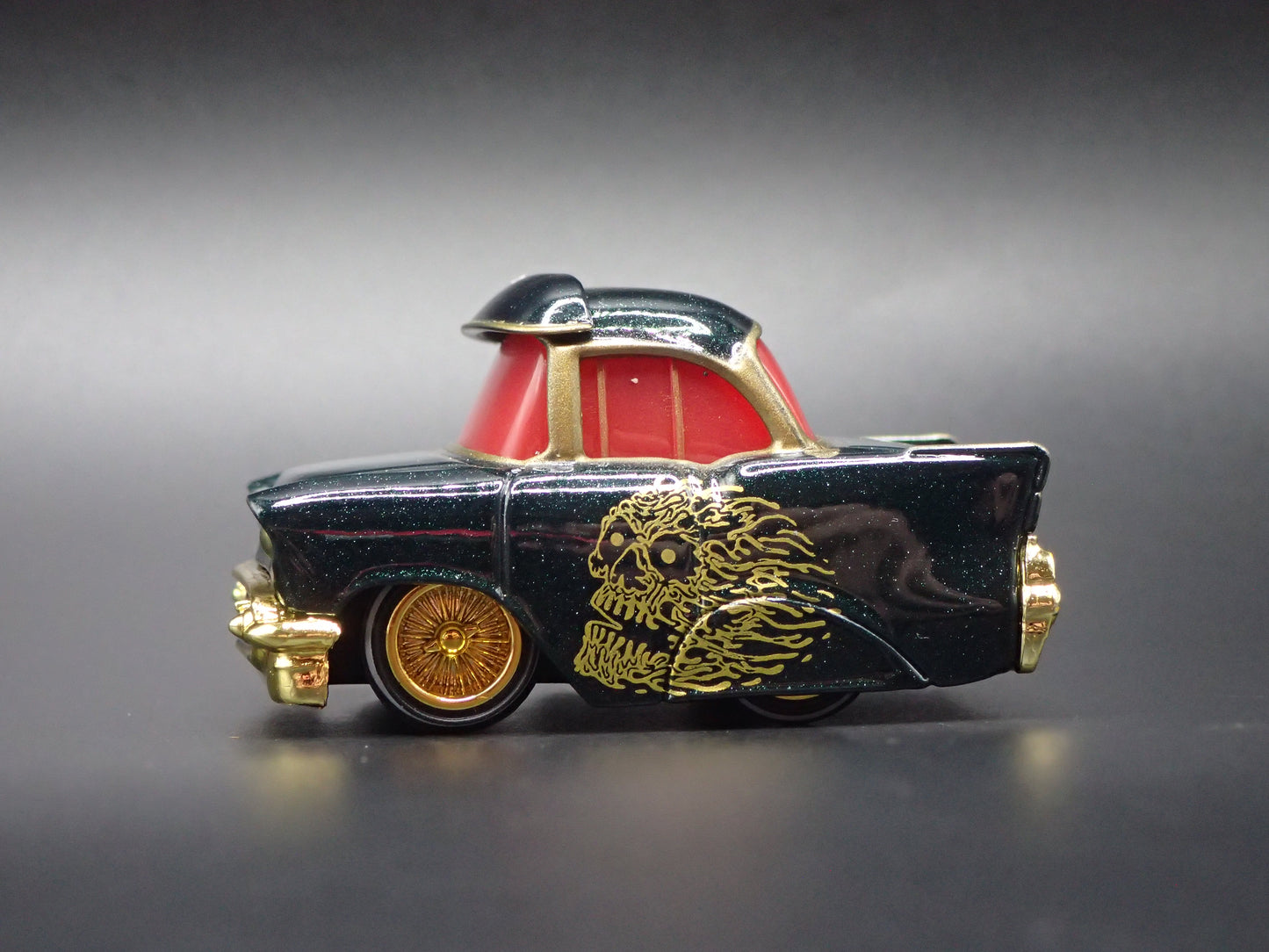 1957 57 CHEVY CHEVROLET BEL AIR LIQUID DEATH  CAR TUNED 1:64 SCALE DIECAST MODEL CAR