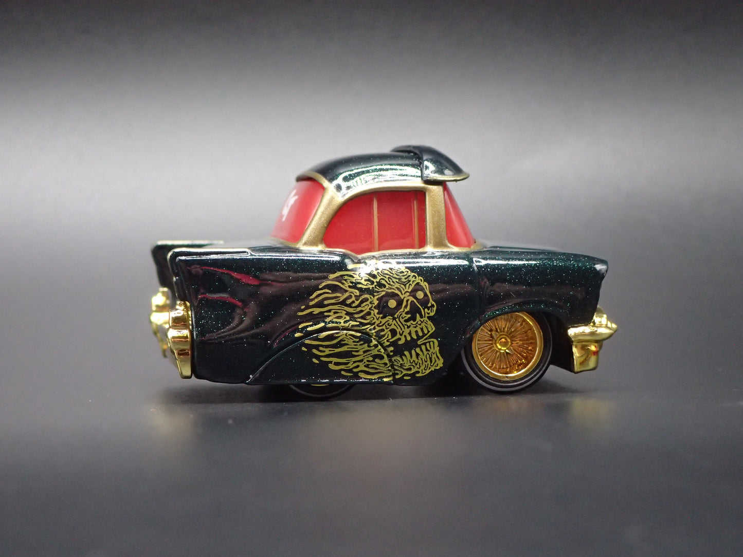 1957 57 CHEVY CHEVROLET BEL AIR LIQUID DEATH  CAR TUNED 1:64 SCALE DIECAST MODEL CAR