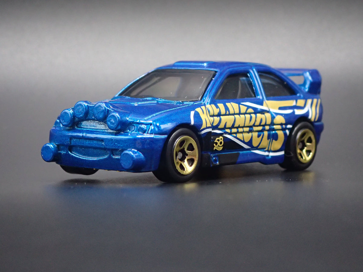 FORD ESCORT RALLY RACING BLUE 1:64 SCALE COLLECTIBLE DIECAST MODEL CAR