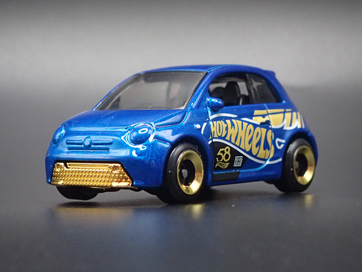 2020-2026 FIAT 500E 2 TWO DOOR BLUE 1/64 SCALE COLLECTIBLE DIECAST MODEL CAR