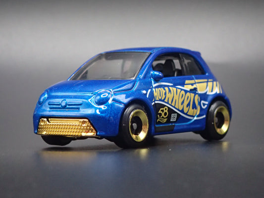 2020-2026 FIAT 500E 2 TWO DOOR BLUE 1/64 SCALE COLLECTIBLE DIECAST MODEL CAR