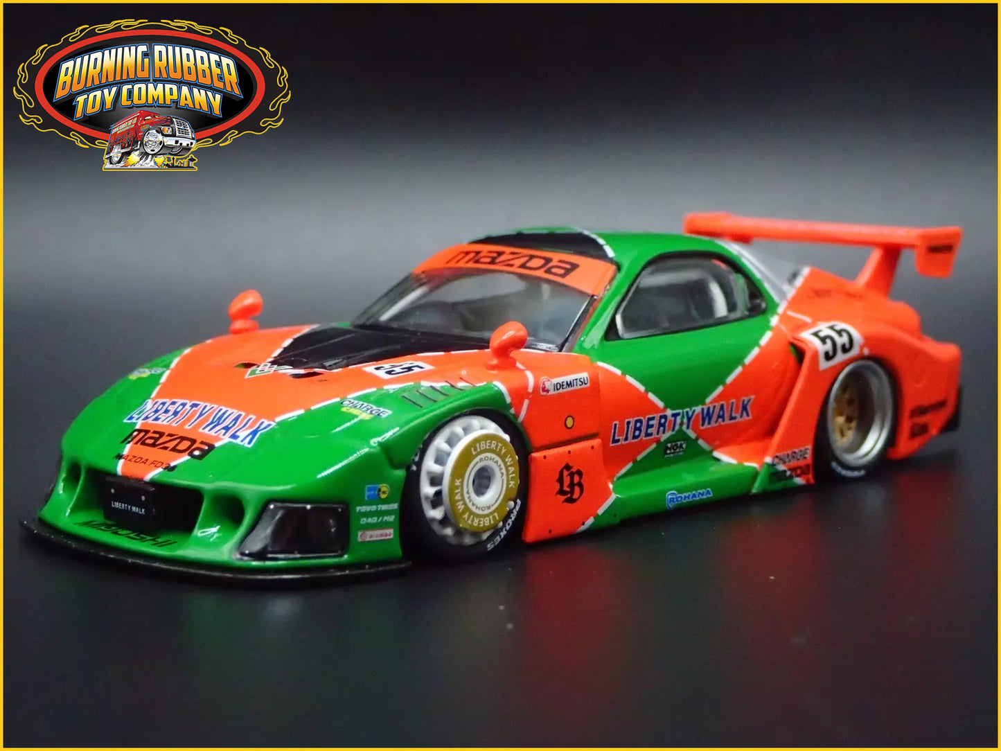 MAZDA RX7 FD3S LB-SUPER SILHOUETTE LIBERTY WALK JDM 1:64 SCALE DIECAST MODEL CAR