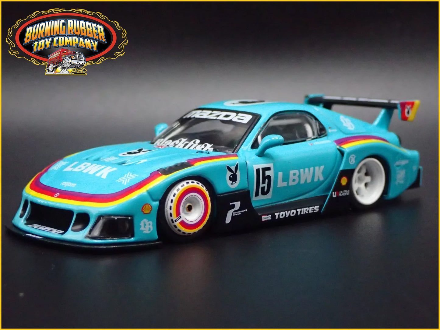 MAZDA RX7 FD3S LB-SUPER SILHOUETTE LIBERTY WALK JDM 1:64 SCALE DIECAST MODEL CAR