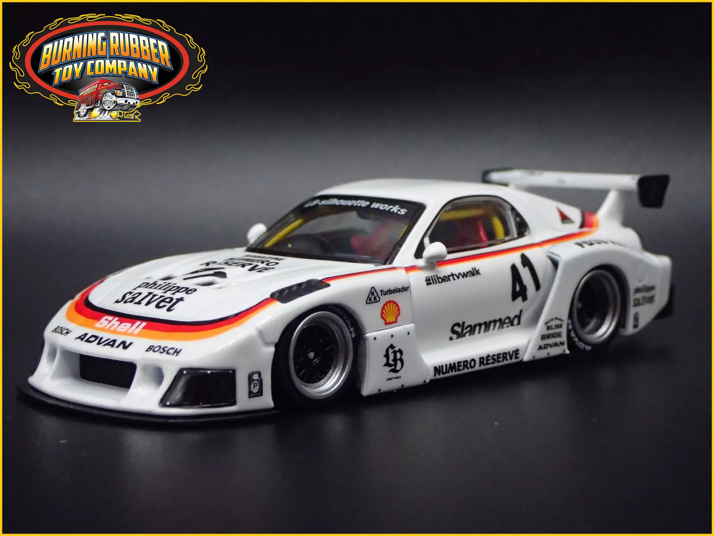 MAZDA RX7 FD3S LB-SUPER SILHOUETTE LIBERTY WALK JDM 1:64 SCALE DIECAST MODEL CAR