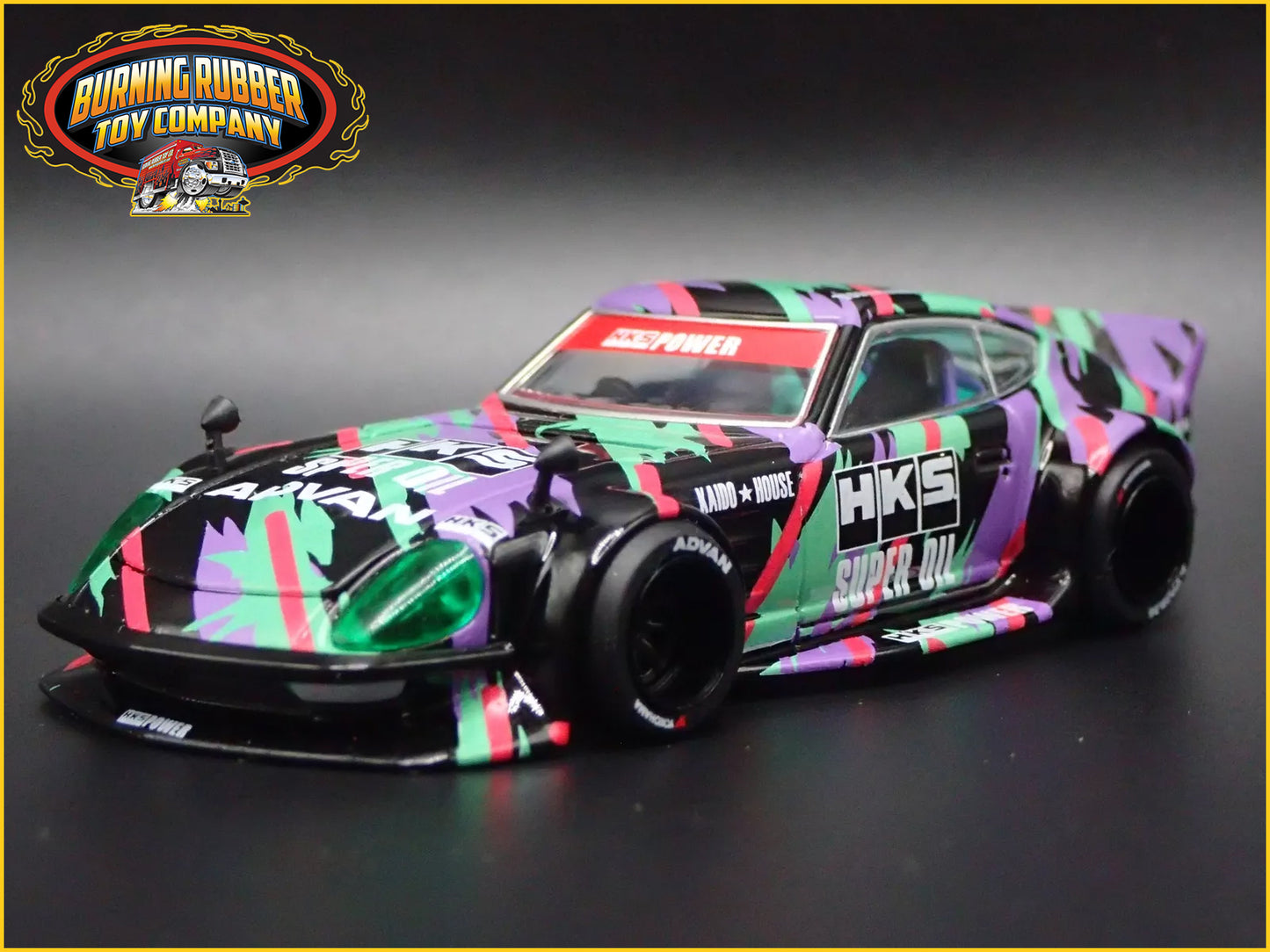 NISSAN FAIRLADY Z HKS V1 KAIDO HOUSE JDM 1/64 SCALE DIORAMA DIECAST MODEL CAR