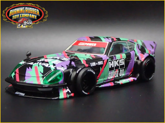 NISSAN FAIRLADY Z HKS V1 KAIDO HOUSE JDM 1/64 SCALE DIORAMA DIECAST MODEL CAR