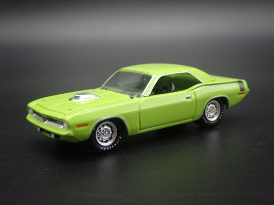 1970 70 PLYMOUTH HEMI CUDA RARE 1:64 SCALE COLLECTIBLE DIORAMA DIECAST MODEL CAR-Burning Rubber Toy Company