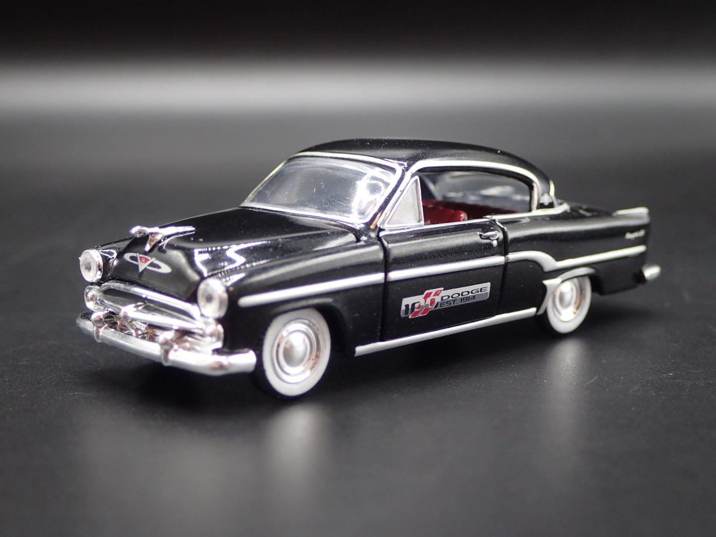 1954 54 DODGE CORONET BLACK 1/64 SCALE COLLECTIBLE DIORAMA DIECAST MODEL CAR