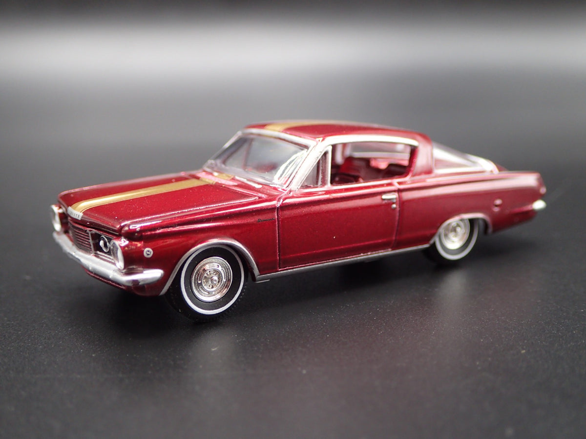 1965 65 PLYMOUTH BARRACUDA FORMULA S RARE 1/64 SCALE DIORAMA DIECAST MODEL CAR-Burning Rubber Toy Company