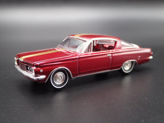 1965 65 PLYMOUTH BARRACUDA FORMULA S RARE 1/64 SCALE DIORAMA DIECAST MODEL CAR-Burning Rubber Toy Company