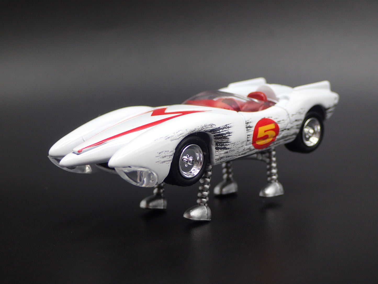 SPEED RACER MACH 5 FIVE RACE WORN RARE 1/64 SCALE DIORAMA DIECAST MODEL CAR
