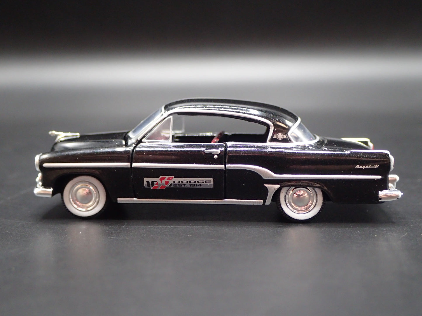 1954 54 DODGE CORONET BLACK 1/64 SCALE COLLECTIBLE DIORAMA DIECAST MODEL CAR