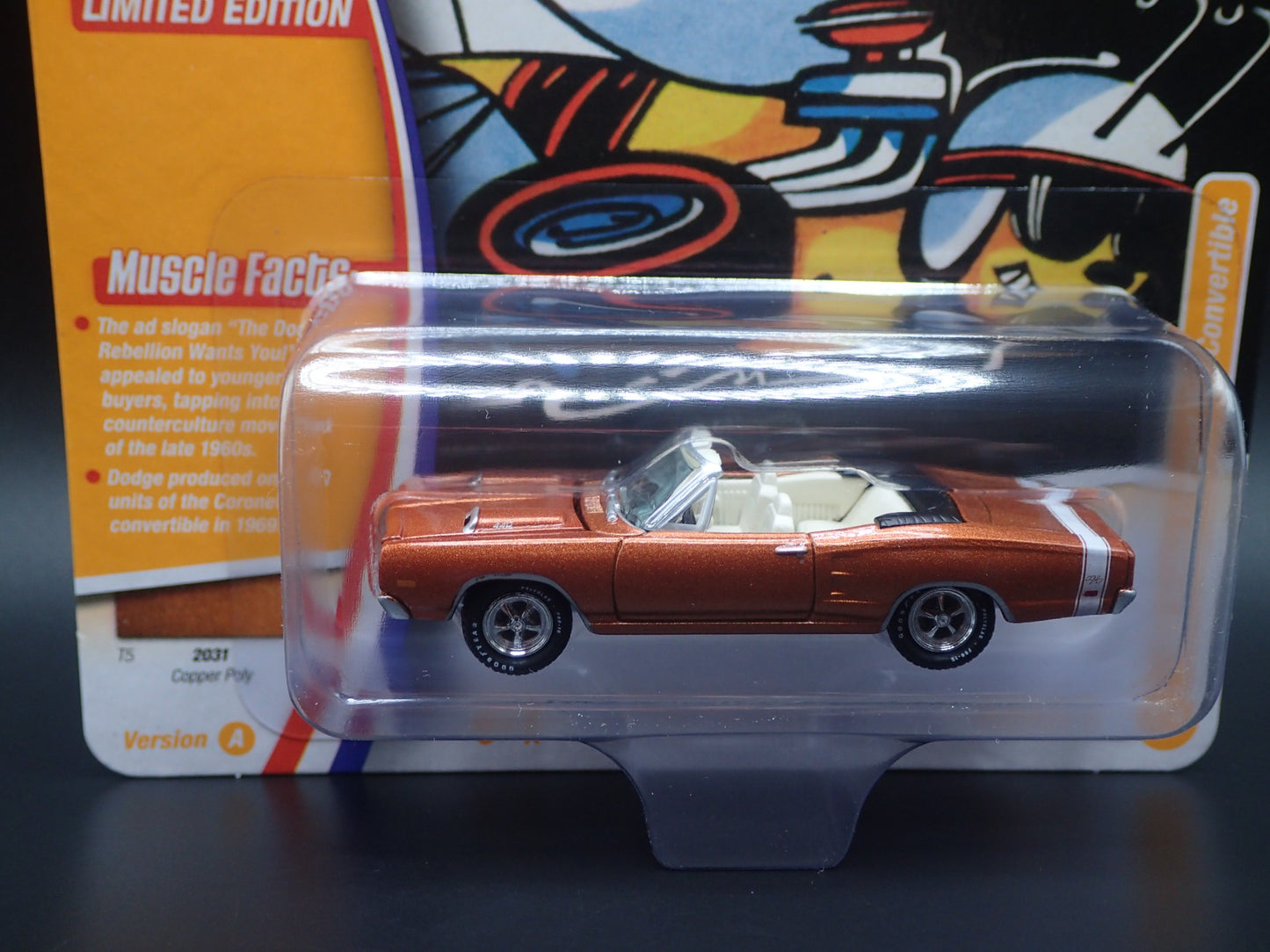 2025 JOHNNY WHITE LIGHTNING 1969 DODGE CORONET RT CONV MUSCLE CAR USA 2 A CHASE