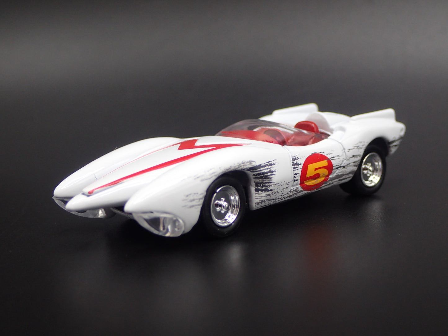 SPEED RACER MACH 5 FIVE RACE WORN RARE 1/64 SCALE DIORAMA DIECAST MODEL CAR