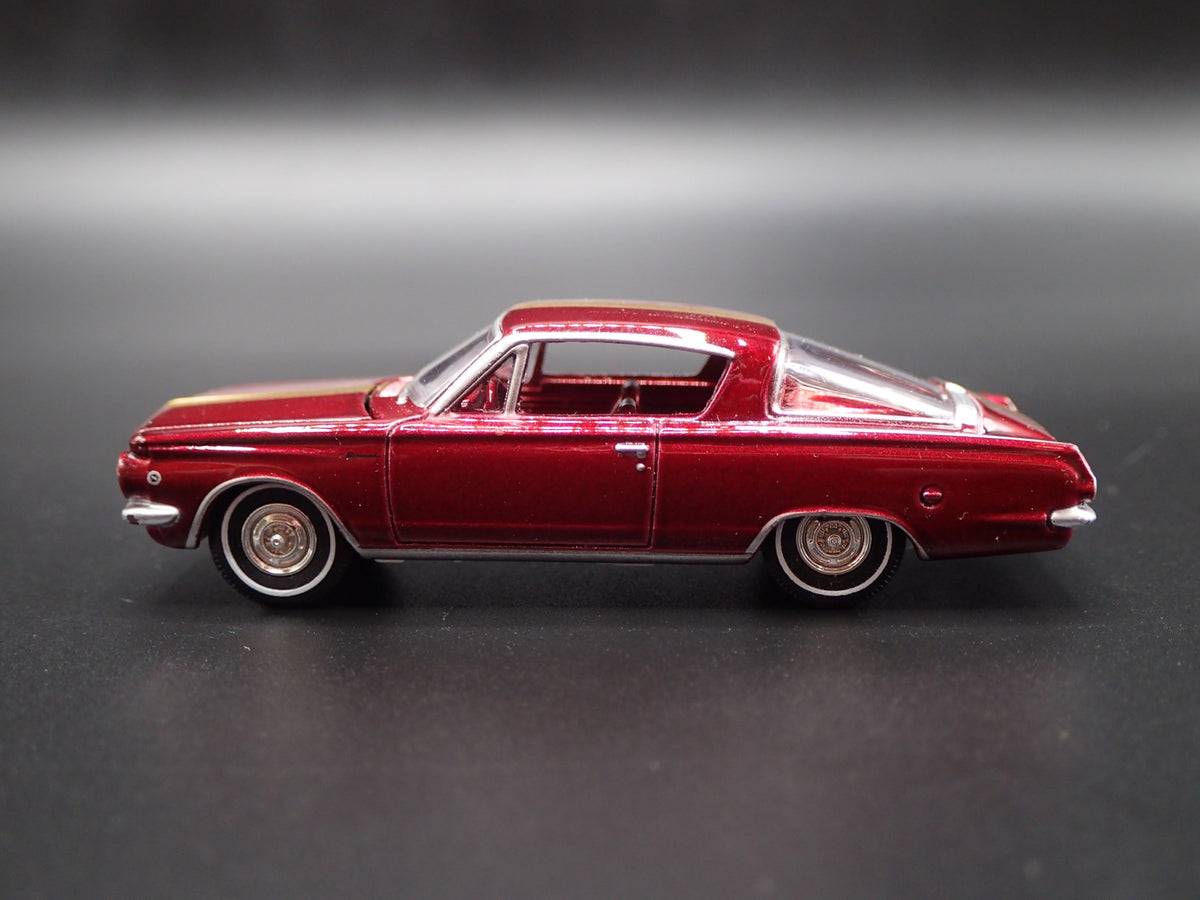 1965 65 PLYMOUTH BARRACUDA FORMULA S RARE 1/64 SCALE DIORAMA DIECAST MODEL CAR-Burning Rubber Toy Company