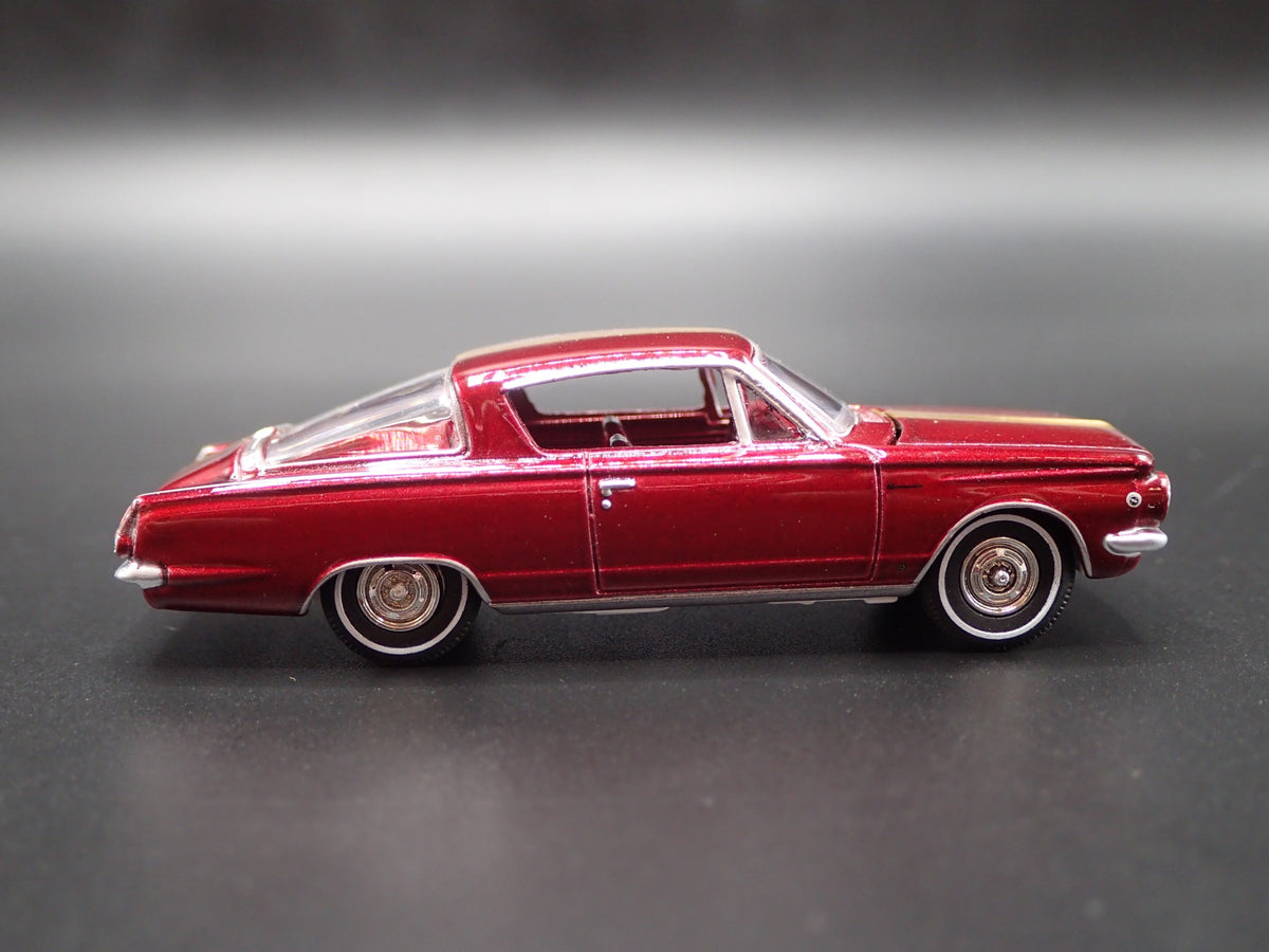 1965 65 PLYMOUTH BARRACUDA FORMULA S RARE 1/64 SCALE DIORAMA DIECAST MODEL CAR-Burning Rubber Toy Company