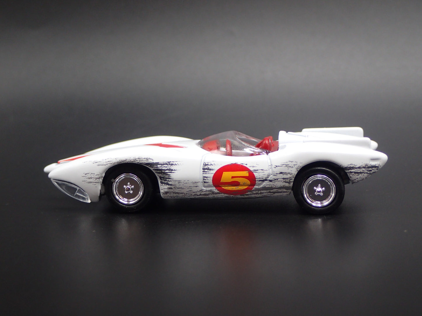 SPEED RACER MACH 5 FIVE RACE WORN RARE 1/64 SCALE DIORAMA DIECAST MODEL CAR