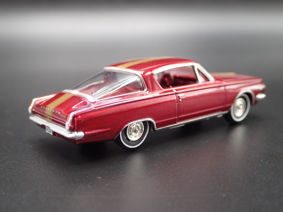 1965 65 PLYMOUTH BARRACUDA FORMULA S RARE 1/64 SCALE DIORAMA DIECAST MODEL CAR-Burning Rubber Toy Company