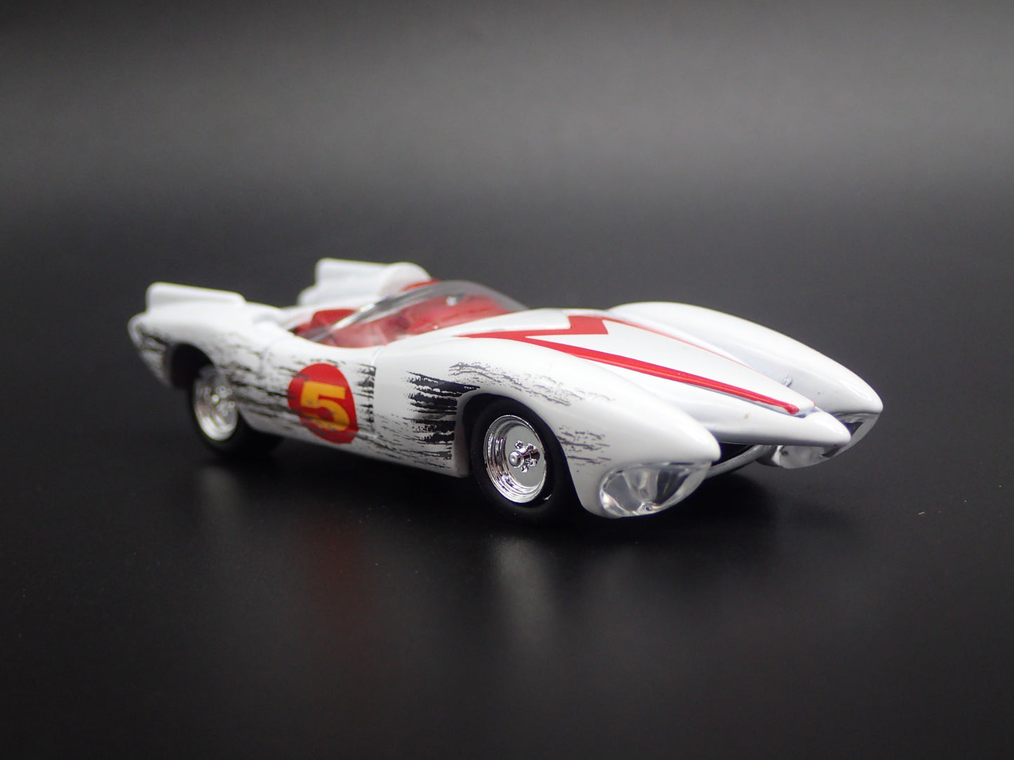SPEED RACER MACH 5 FIVE RACE WORN RARE 1/64 SCALE DIORAMA DIECAST MODEL CAR
