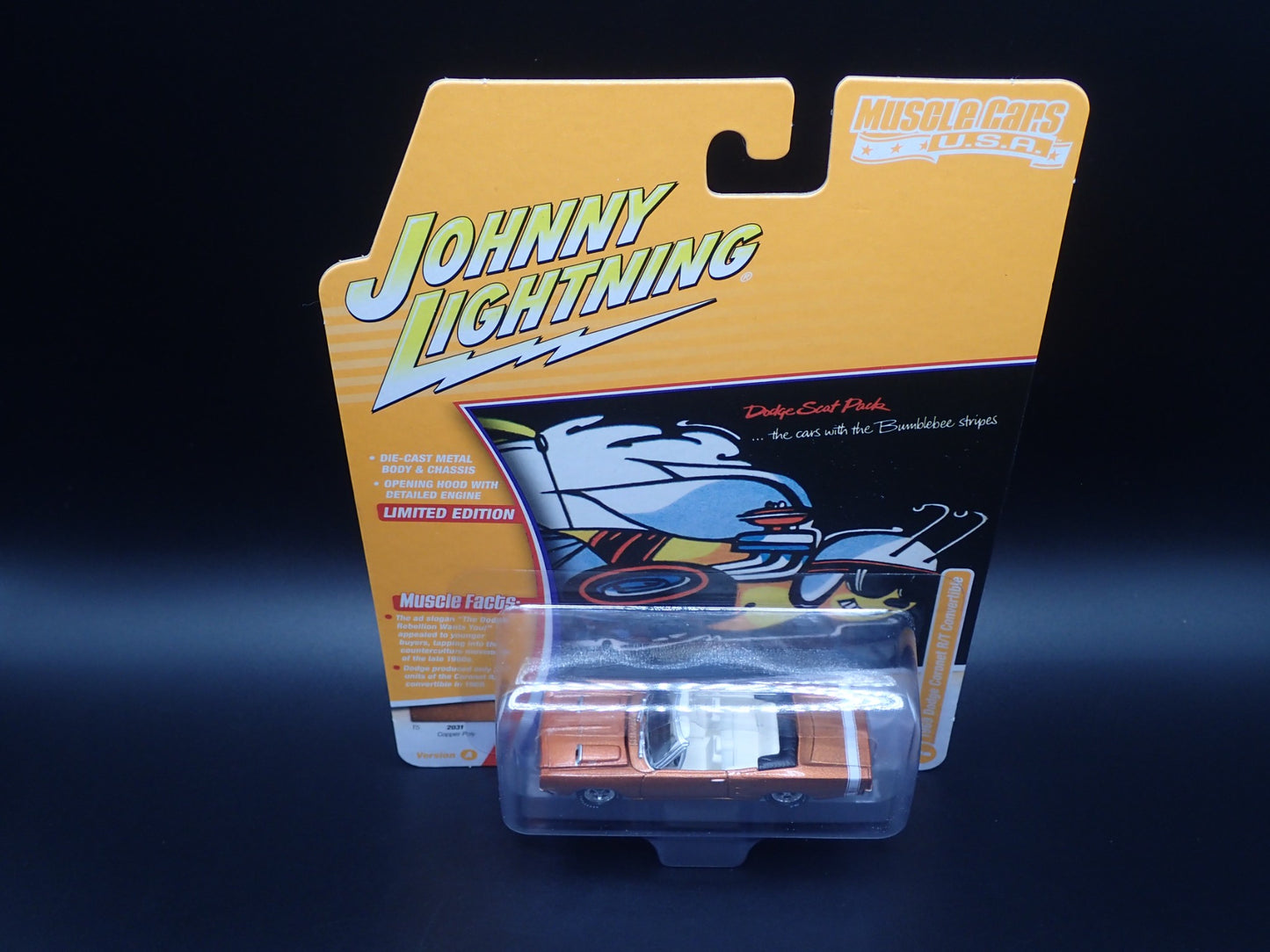 2025 JOHNNY WHITE LIGHTNING 1969 DODGE CORONET RT CONV MUSCLE CAR USA 2 A CHASE