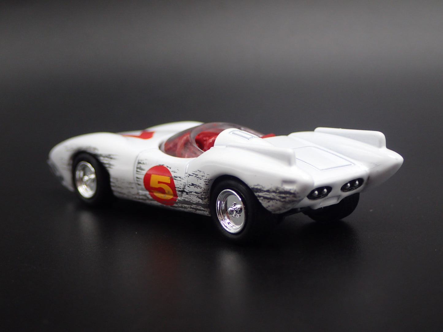 SPEED RACER MACH 5 FIVE RACE WORN RARE 1/64 SCALE DIORAMA DIECAST MODEL CAR
