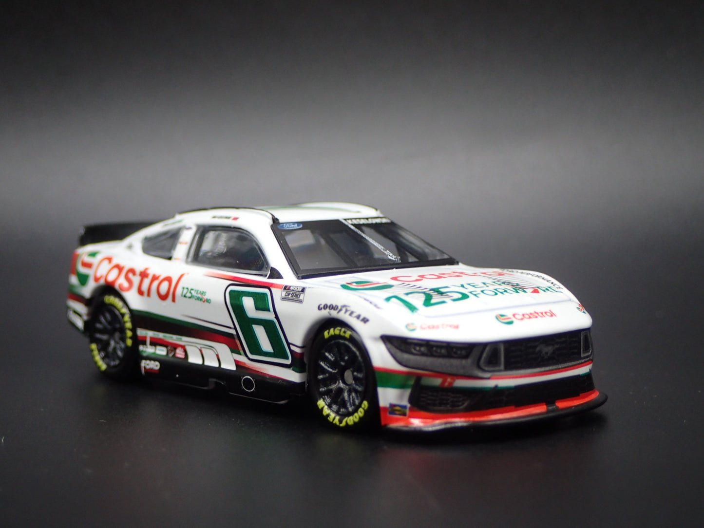 2024 FORD MUSTANG 6 BRAD KESELOWSKI CASTROL 125 YR NASCAR 1:64 DIECAST MODEL CAR