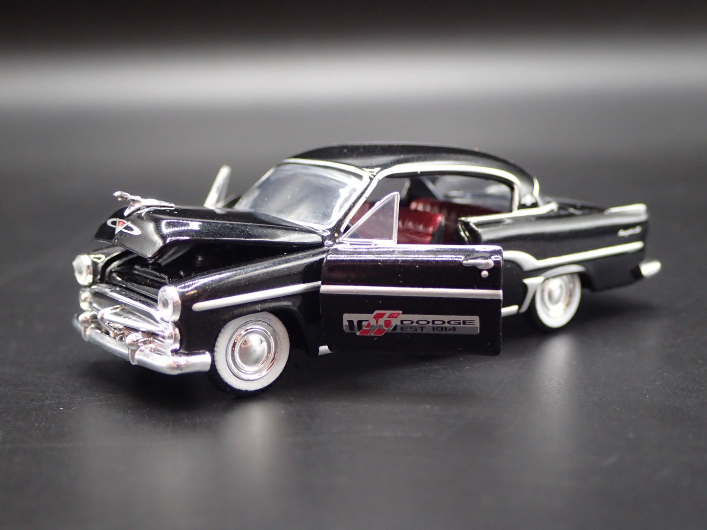 1954 54 DODGE CORONET BLACK 1/64 SCALE COLLECTIBLE DIORAMA DIECAST MODEL CAR